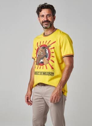 Tricou galben ZEB STYLE LAB  bărbat
