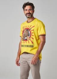 Tricou galben ZEB STYLE LAB  bărbat