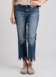 Pantalon 7/8 albastru ASTRID BLACK LABEL femeie