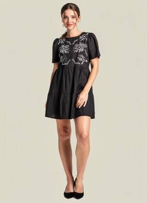 Rochie scurtă negru ONLY femeie