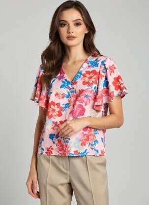 Cămașă roz VERO MODA femeie