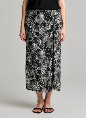 Fustă midi negru ONLY femeie