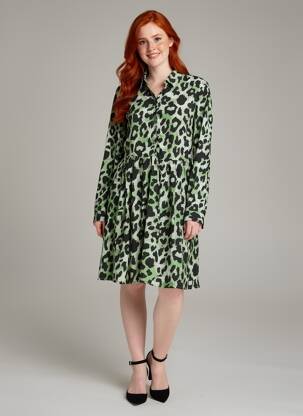 Rochie midi verde VILA femeie