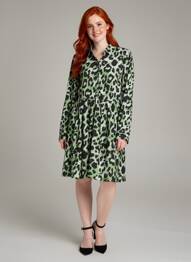 Rochie midi verde VILA femeie