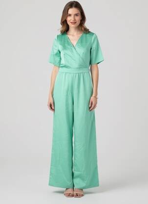 Salopetă-pantalon verde VERO MODA femeie