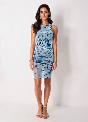 Rochie scurtă albastru TALLY WEIJL femeie
