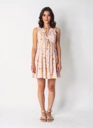 Rochie scurtă roz MANGO femeie