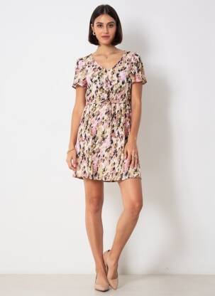 Rochie scurtă roz VERO MODA femeie