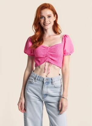 Tricou roz TALLY WEIJL femeie