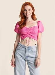 Tricou roz TALLY WEIJL femeie