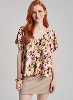 Cămașă maro VERO MODA femeie
