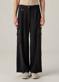 Pantalon cargo negru TALLY WEIJL femeie