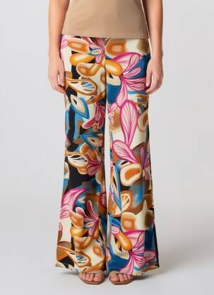 Pantalon evazat multicolor ASTRID BLACK LABEL femeie