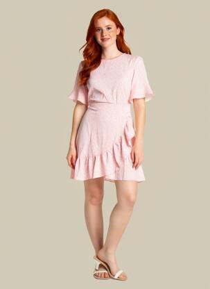Rochie scurtă roz VERO MODA femeie