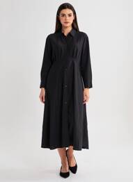 Rochie lungă negru ASTRID BLACK LABEL femeie