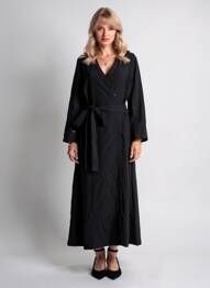 Rochie lungă negru YUGEN femeie