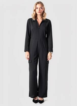 Salopetă-pantalon negru MANGO femeie