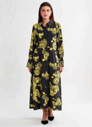 Rochie lungă negru ASTRID BLACK LABEL femeie
