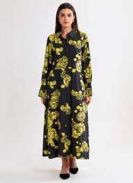 Rochie lungă negru ASTRID BLACK LABEL femeie