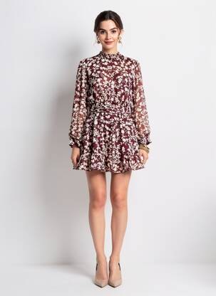Rochie scurtă roșu MANGO femeie