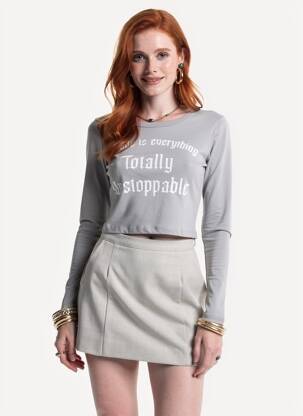Tricou gri TALLY WEIJL femeie