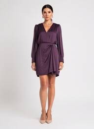 Rochie lungă violet MORGAN femeie