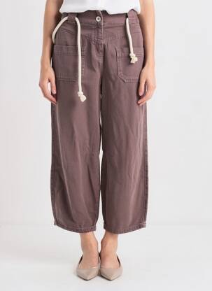 Pantalon drept violet YUGEN femeie