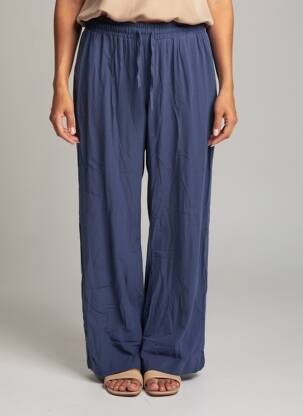 Pantalon larg albastru OPUS femeie