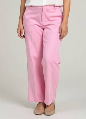 Pantalon drept roz ONLY femeie