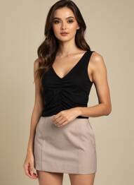 Top negru ONLY femeie