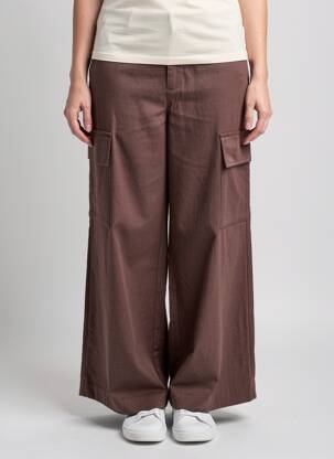 Pantalon cargo maro MANGO femeie