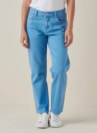 Pantalon drept albastru MANGO femeie