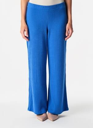 Pantalon larg albastru VERO MODA femeie