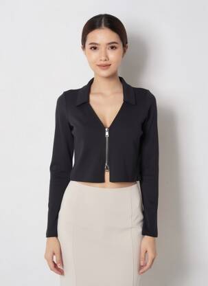 Tricou negru TALLY WEIJL femeie