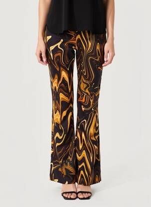 Pantalon evazat negru MANGO femeie