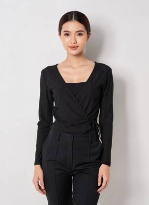 Cardigan petrecut negru ONLY femeie