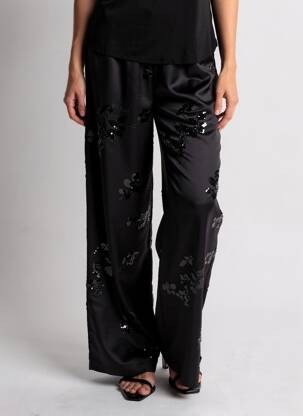 Pantalon larg negru ONLY femeie