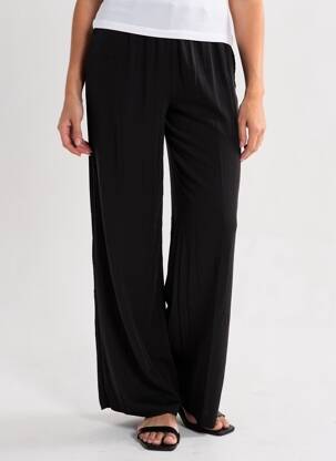 Pantalon larg negru TALLY WEIJL femeie