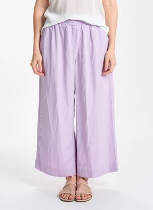 Pantalon larg violet VERO MODA femeie