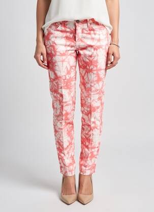 Pantalon drept roz PIECES femeie