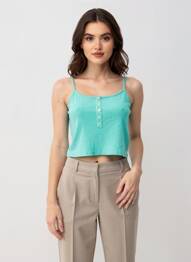 Top verde ONLY femeie