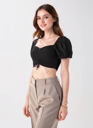 Tricou negru TALLY WEIJL femeie