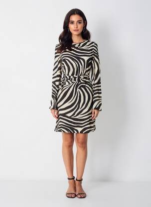 Rochie midi negru MANGO femeie