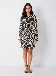Rochie midi negru MANGO femeie