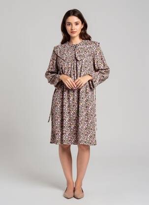 Rochie midi roz OBJECT femeie