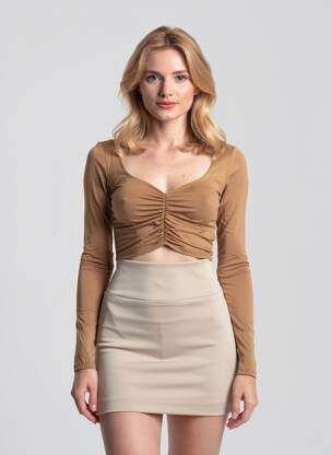 Tricou maro TALLY WEIJL femeie