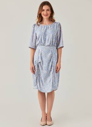 Rochie midi albastru ONLY femeie