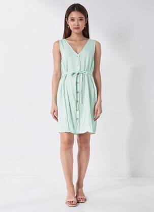 Rochie scurtă verde VERO MODA femeie
