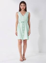 Rochie scurtă verde VERO MODA femeie