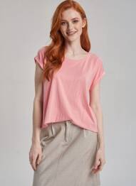 Tricou roz VERO MODA femeie